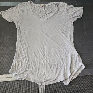 White Strappy Tshirt